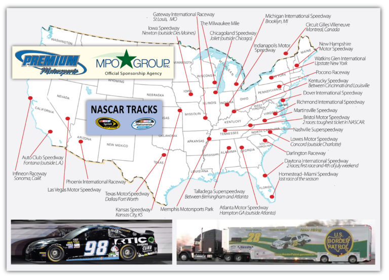 NASCAR Tracks MPO Group NASCAR